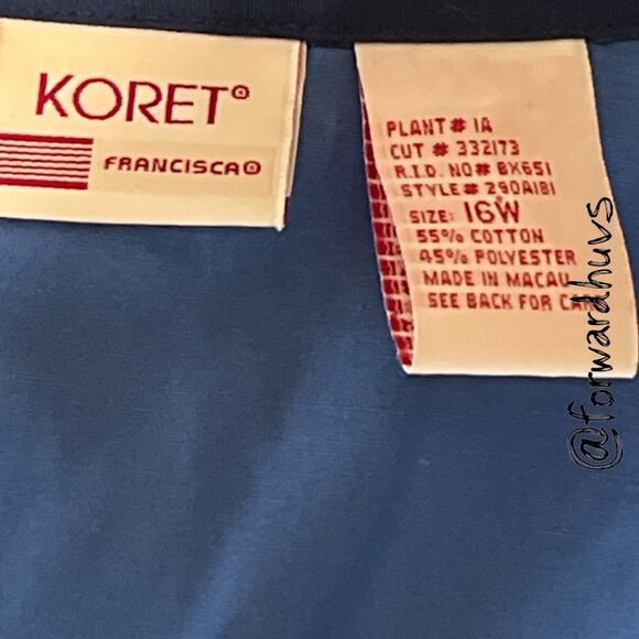 Vintage Koret Patchwork Windbreaker Jacket – Size 16W - Picture 7 of 9